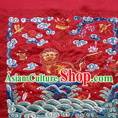 Traditional Qing Dynasty Style Officer Bu Zi Embroidery Works Arts