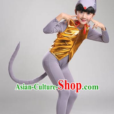 Chinese Lunar New  Year Rat Year Rat Dance Costume Complete Set