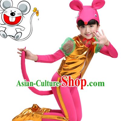 Chinese Lunar New Year Celebration Rat Year Mouse Dance Costume Complete Set