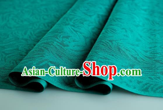 Traditional Chinese Classical Rohdea Pattern Design Green Silk Fabric Ancient Hanfu Dress Silk Cloth Traditional Chinese Classical Rohdea Pattern Design Green Silk Fabric Ancient Hanfu Dress Silk Cloth