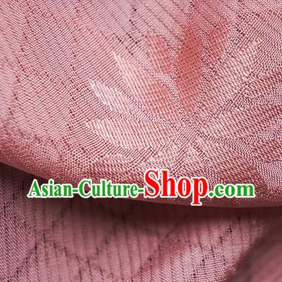 Traditional Chinese Classical Lotus Pattern Design Pink Silk Fabric Ancient Hanfu Dress Silk Cloth