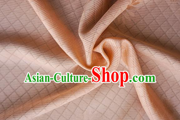 Traditional Chinese Classical Lotus Pattern Design Champagne Silk Fabric Ancient Hanfu Dress Silk Cloth Traditional Chinese Classical Lotus Pattern Design Champagne Silk Fabric Ancient Hanfu Dress Silk Cloth