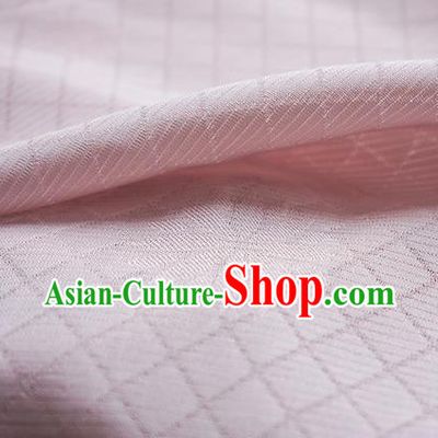 Traditional Chinese Classical Lotus Pattern Design Light Pink Silk Fabric Ancient Hanfu Dress Silk Cloth