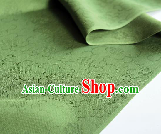 Traditional Chinese Classical Daisy Pattern Design Green Silk Fabric Ancient Hanfu Dress Silk Cloth Traditional Chinese Classical Daisy Pattern Design Green Silk Fabric Ancient Hanfu Dress Silk Cloth