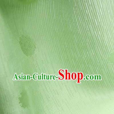 Traditional Chinese Classical Flowers Pattern Design Light Green Silk Fabric Ancient Hanfu Dress Silk Cloth