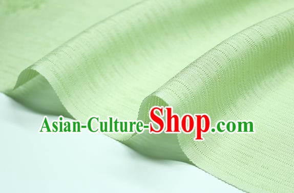 Traditional Chinese Classical Flowers Pattern Design Light Green Silk Fabric Ancient Hanfu Dress Silk Cloth