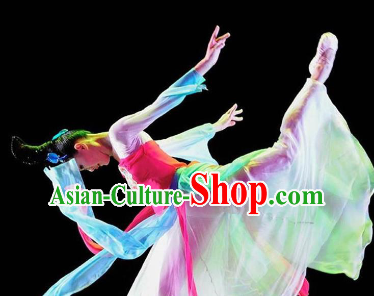 Chinese Traditional Classical Dance Orchid Dance Outfits Group Dance Costume for Women Chinese Traditional Classical Dance Orchid Dance Outfits Group Dance Costume for Women