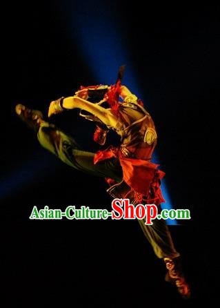 Chinese Traditional Classical Dance Outfits Drum Dance General Group Dance Costume for Men Chinese Traditional Classical Dance Outfits Drum Dance General Group Dance Costume for Men