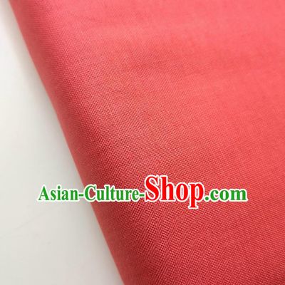 Traditional Chinese Red Fabric Ancient Hanfu Cheongsam Cotton Cloth
