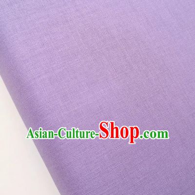 Traditional Chinese Lilac Fabric Ancient Hanfu Cheongsam Cotton Cloth