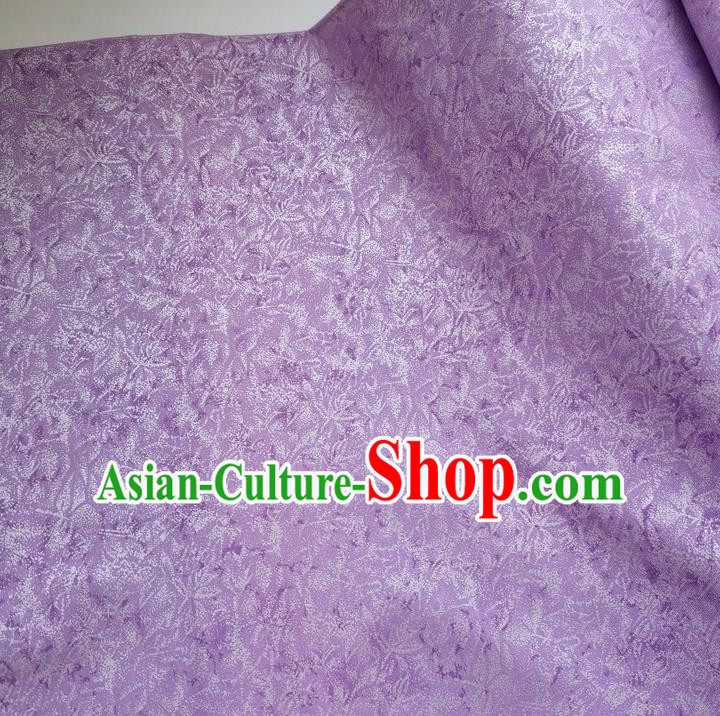 Traditional Chinese Cheongsam Classical Pattern Purple Brocade Fabric Ancient Hanfu Silk Cloth Traditional Chinese Cheongsam Classical Pattern Purple Brocade Fabric Ancient Hanfu Silk Cloth
