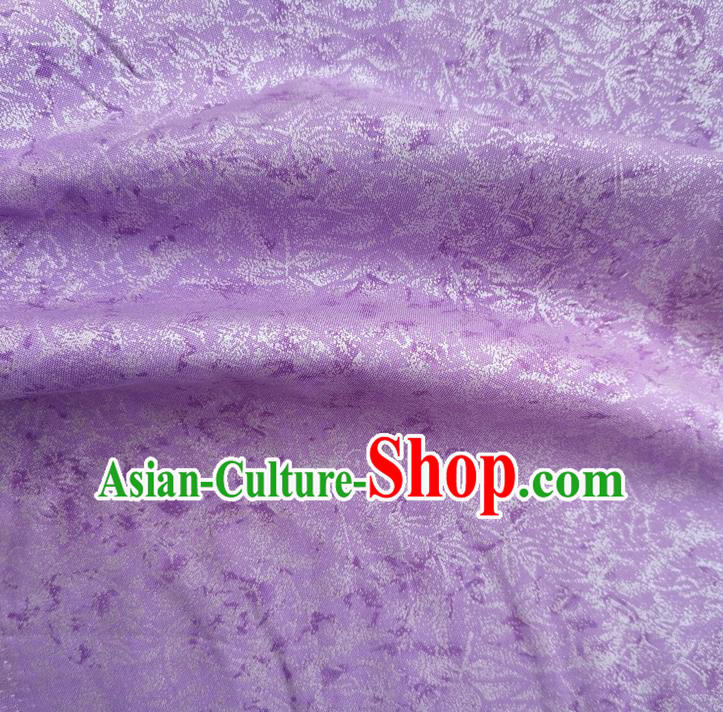 Traditional Chinese Cheongsam Classical Pattern Purple Brocade Fabric Ancient Hanfu Silk Cloth Traditional Chinese Cheongsam Classical Pattern Purple Brocade Fabric Ancient Hanfu Silk Cloth