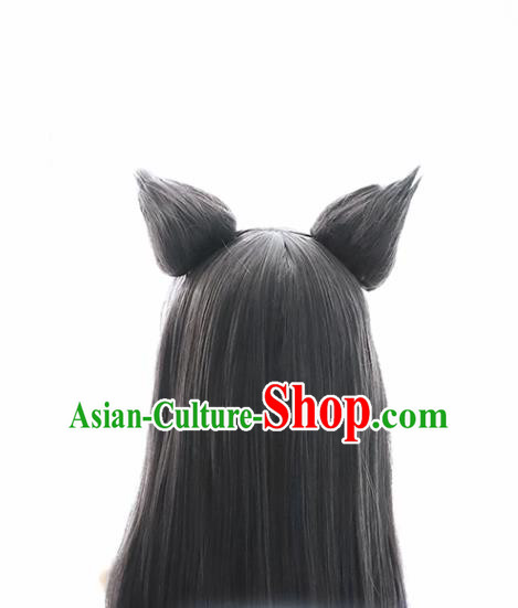 Chinese Traditional Cosplay Wigs Halloween Swordsman Hair Accessories for Men Chinese Traditional Cosplay Wigs Halloween Swordsman Hair Accessories for Men