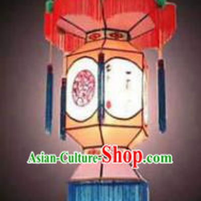 Chinese Traditional Painting Yellow Palace Lantern New Year Hanging Lamp Lantern Festival Lamp