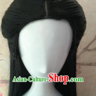 Chinese Traditional Cosplay The Legendary Swordsman Ren Yingying Wigs Ancient Swordswoman Wig Sheath Hair Accessories for Women
