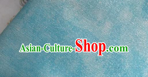 Traditional Chinese Cheongsam Blue Brocade Fabric Ancient Hanfu Silk Cloth Traditional Chinese Cheongsam Blue Brocade Fabric Ancient Hanfu Silk Cloth