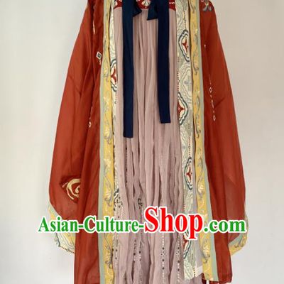 Traditional Chinese Tang Dynasty Court Lady Replica Costumes Ancient Imperial Concubine Hanfu Dress for Women