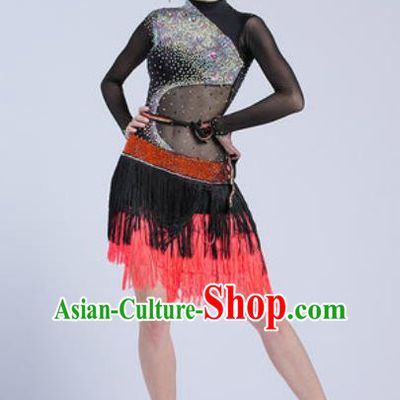 Professional Latin Dance Competition Dress Modern Dance International Rumba Dance Costume for Women
