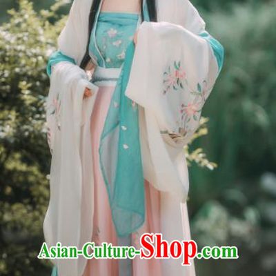Ancient Chinese Song Dynasty Nobility Lady Embroidered Historical Costumes for Women