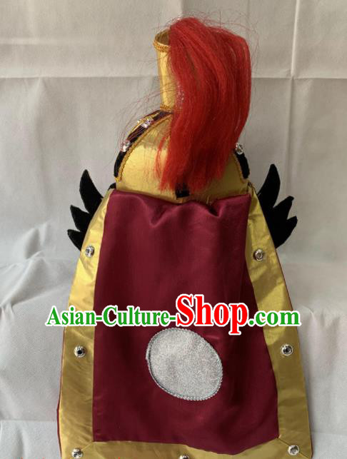Chinese Beijing Opera Takefu Hat Traditional Peking Opera Soldier Helmet Headwear for Men Chinese Beijing Opera Takefu Hat Traditional Peking Opera Soldier Helmet Headwear for Men
