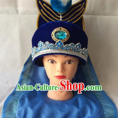 Chinese Beijing Opera Takefu Hat Traditional Peking Opera Swordsman Headwear for Men