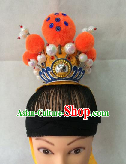 Chinese Beijing Opera Niche Hair Crown Traditional Peking Opera Prince Headwear for Men Chinese Beijing Opera Niche Hair Crown Traditional Peking Opera Prince Headwear for Men