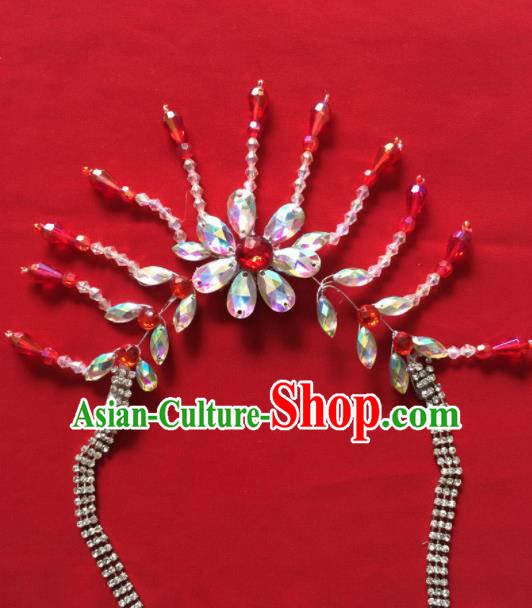 Chinese Beijing Opera Princess Necklace Traditional Peking Opera Diva Tassel Accessories for Women Chinese Beijing Opera Princess Necklace Traditional Peking Opera Diva Tassel Accessories for Women