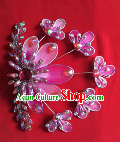 Chinese Beijing Opera Princess Hair Claw Hairpins Traditional Peking Opera Diva Hair Accessories for Women Chinese Beijing Opera Princess Hair Claw Hairpins Traditional Peking Opera Diva Hair Accessories for Women