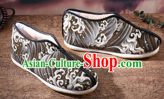 Chinese Traditional Handmade Cloth Shoes National Multi Layered Cloth Shoes for Men Chinese Traditional Handmade Cloth Shoes National Multi Layered Cloth Shoes for Men