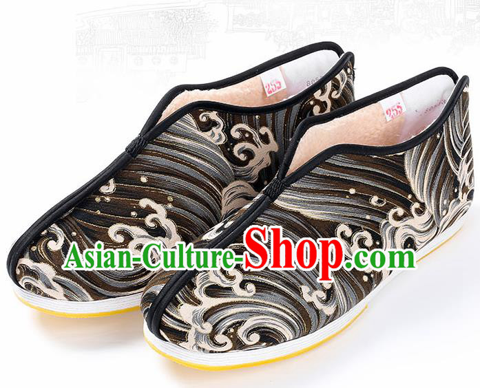 Chinese Traditional Handmade Cloth Shoes National Multi Layered Cloth Shoes for Men Chinese Traditional Handmade Cloth Shoes National Multi Layered Cloth Shoes for Men