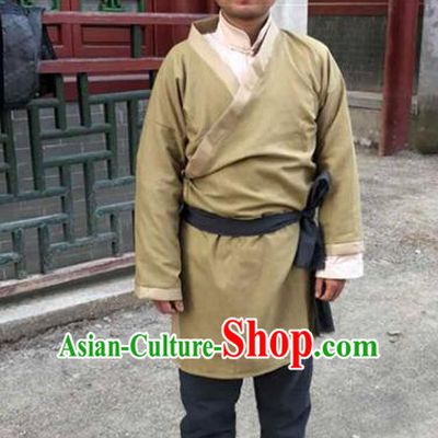 Chinese Ancient Traditional Han Dynasty Civilian Costume for Men