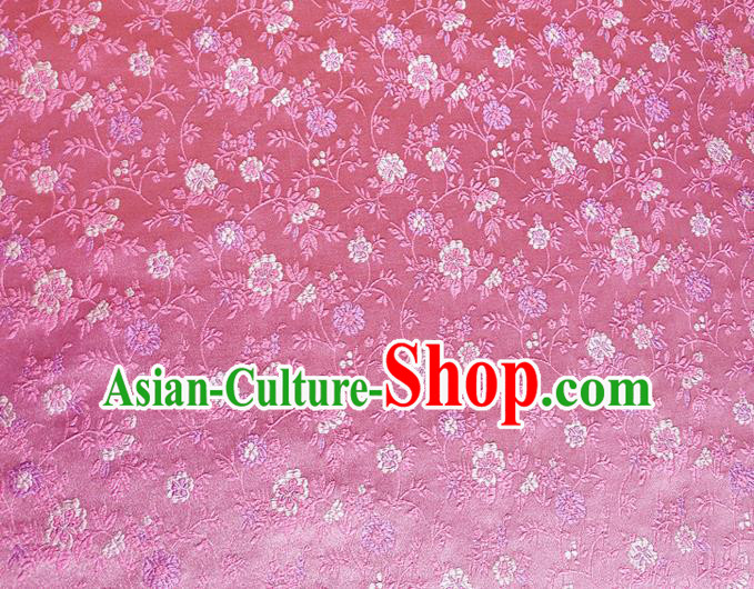 Asian Chinese Traditional Pattern Design Pink Brocade Cheongsam Fabric Silk Material Asian Chinese Traditional Pattern Design Pink Brocade Cheongsam Fabric Silk Material