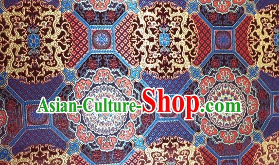 Asian Chinese Traditional Pattern Design Purplish Red Brocade Cheongsam Fabric Silk Material Asian Chinese Traditional Pattern Design Purplish Red Brocade Cheongsam Fabric Silk Material