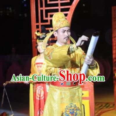Chinese The Dream of Tang Dynasty Xuan Emperor Li Longji Stage Performance Dance Costume for Men