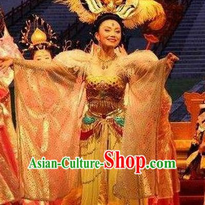 Chinese The Long Regret Tang Dynasty Court Dance Dress Stage Performance Costume for Women