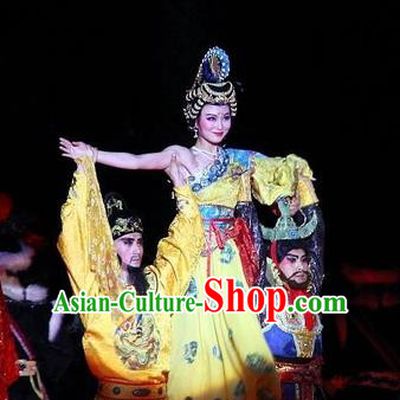 Chinese The Long Regret Tang Dynasty Consort Yang and Xuan Emperor Stage Show Costumes for Women for Men