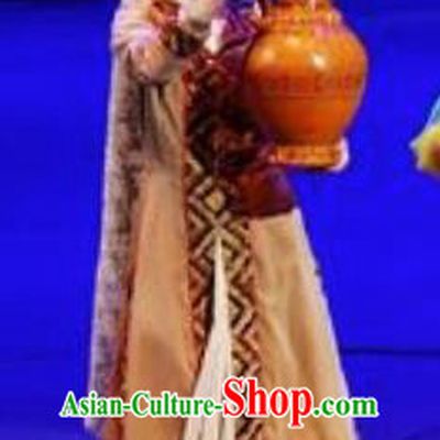 Chinese Back to the Silk Road Uyghur Nationality Dance Khaki Dress Stage Performance Ethnic Costume for Women