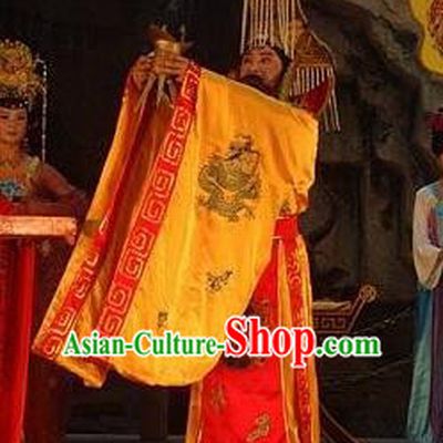 Chinese Mount Tai Worship Ceremony Tang Dynasty Emperor Stage Performance Dance Costume for Men