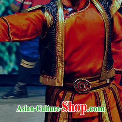 Chinese Lishui Jinsha Yi Nationality Dance Wedding Clothing Ethnic Stage Performance Costume for Men