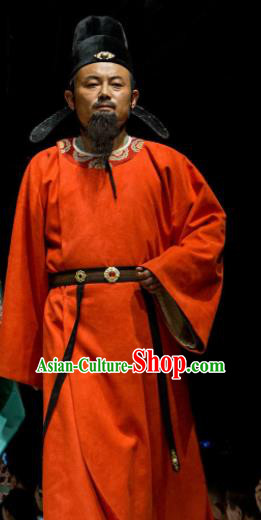 Chinese Encore Dunhuang Tang Dynasty Minister Red Clothing Stage Performance Dance Costume for Men Chinese Encore Dunhuang Tang Dynasty Minister Red Clothing Stage Performance Dance Costume for Men