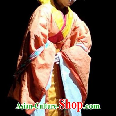 Chinese Encore Dunhuang Han Dynasty Queen Dance Dress Stage Performance Costume and Headpiece for Women