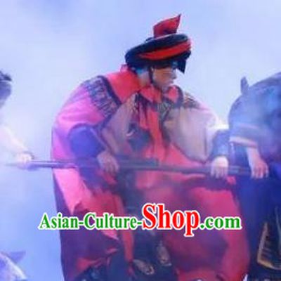 Chinese Jin Show Dan Zhai Miao Nationality Dance Clothing Stage Performance Costume for Men