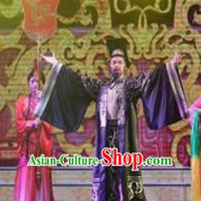 Chinese Han Wind Float In The Sky Han Dynasty Emperor Liu Bang Clothing Stage Performance Dance Costume for Men