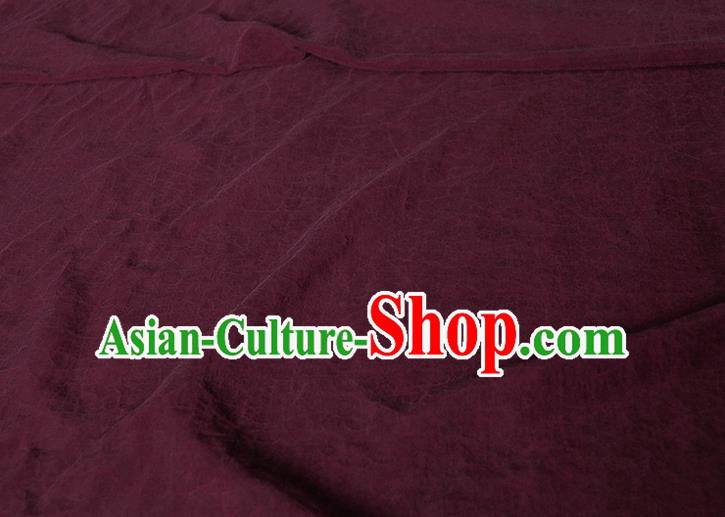 Traditional Chinese Classical Crack Pattern Purple Gambiered Guangdong Gauze Silk Fabric Ancient Hanfu Dress Silk Cloth Traditional Chinese Classical Crack Pattern Purple Gambiered Guangdong Gauze Silk Fabric Ancient Hanfu Dress Silk Cloth