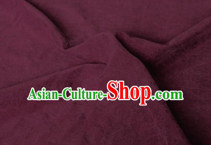 Traditional Chinese Classical Crack Pattern Purple Gambiered Guangdong Gauze Silk Fabric Ancient Hanfu Dress Silk Cloth Traditional Chinese Classical Crack Pattern Purple Gambiered Guangdong Gauze Silk Fabric Ancient Hanfu Dress Silk Cloth