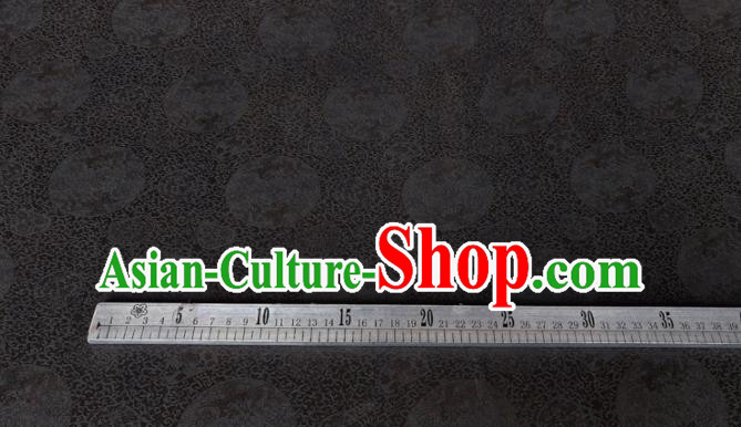 Traditional Chinese Classical Dragons Pattern Black Gambiered Guangdong Gauze Silk Fabric Ancient Hanfu Dress Silk Cloth Traditional Chinese Classical Dragons Pattern Black Gambiered Guangdong Gauze Silk Fabric Ancient Hanfu Dress Silk Cloth