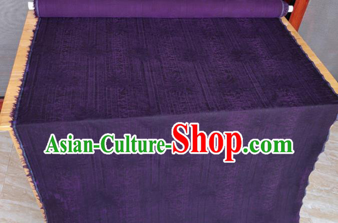 Traditional Chinese Classical Grass Pattern Purple Gambiered Guangdong Gauze Silk Fabric Ancient Hanfu Dress Silk Cloth Traditional Chinese Classical Grass Pattern Purple Gambiered Guangdong Gauze Silk Fabric Ancient Hanfu Dress Silk Cloth