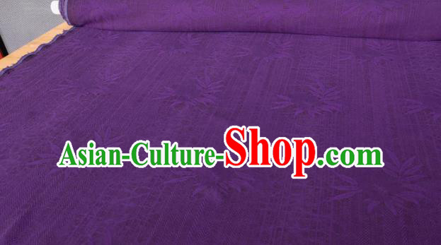 Traditional Chinese Classical Grass Pattern Purple Gambiered Guangdong Gauze Silk Fabric Ancient Hanfu Dress Silk Cloth Traditional Chinese Classical Grass Pattern Purple Gambiered Guangdong Gauze Silk Fabric Ancient Hanfu Dress Silk Cloth