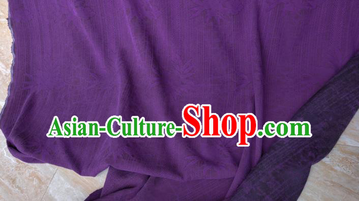 Traditional Chinese Classical Grass Pattern Purple Gambiered Guangdong Gauze Silk Fabric Ancient Hanfu Dress Silk Cloth Traditional Chinese Classical Grass Pattern Purple Gambiered Guangdong Gauze Silk Fabric Ancient Hanfu Dress Silk Cloth