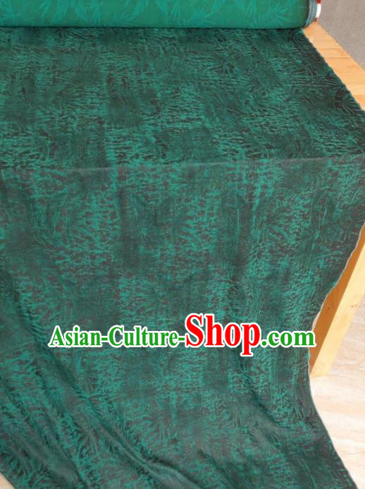 Traditional Chinese Classical Grass Pattern Green Gambiered Guangdong Gauze Silk Fabric Ancient Hanfu Dress Silk Cloth Traditional Chinese Classical Grass Pattern Green Gambiered Guangdong Gauze Silk Fabric Ancient Hanfu Dress Silk Cloth